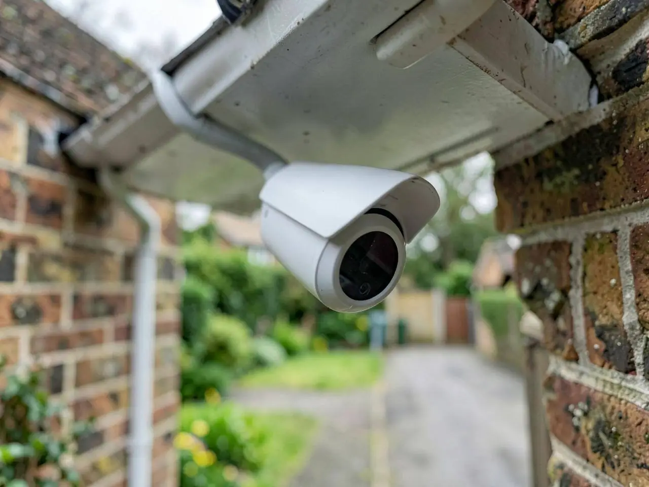 Security camera mounted on a property in Banbury